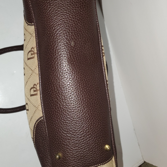 Dooney & Bourke Brown and Tan Satchel - Picture 8 of 10